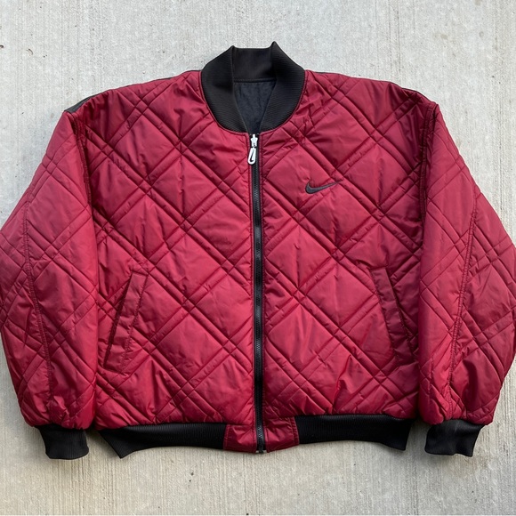 Vintage Nike Puffer Jacket Reversible - Picture 2 of 13